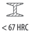 <67 HRC