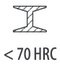 <70 HRC